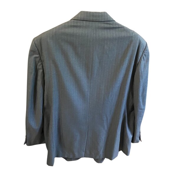 Brooks Brothers Mens Suit Jacket 48R Golden Fleece Hand-Tailored Pinstripe Gray - Picture 2 of 16